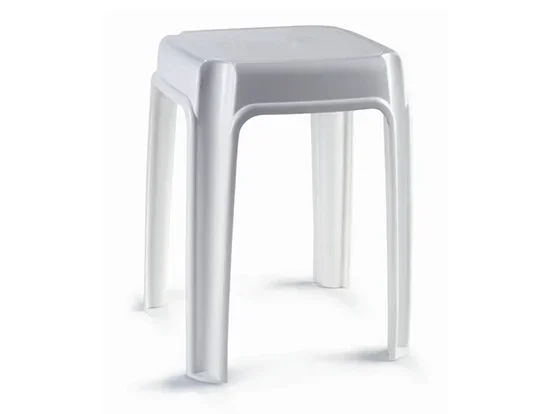 שרפרף 3004 מרובע לבן כתר KETER