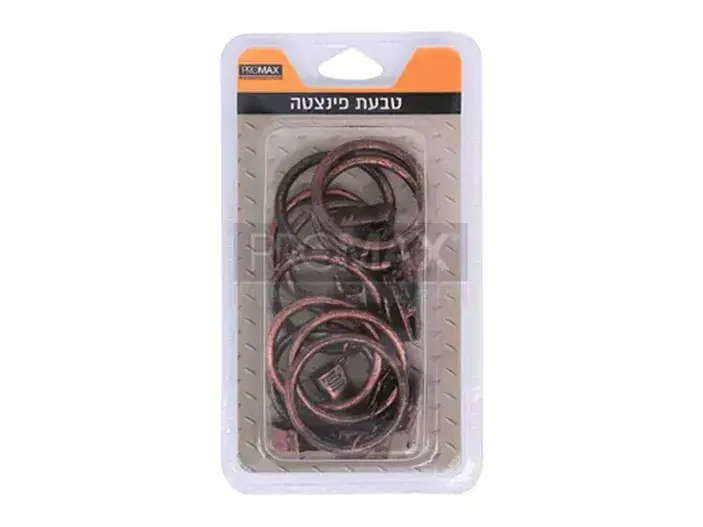 טבעת פינצטה Q35 מ"מ אוקסיד מושחר 10  יח' בבליסטר PROMAX