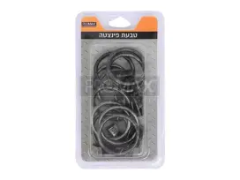 טבעת פינצטה Q35 מ"מ כסף מושחר 10  יח' בבליסטר PROMAX