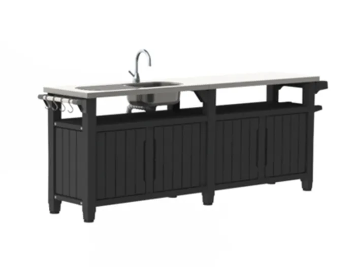 יוניטי שף מטבח חוץ כולל כיור 237 ס"מ UNITY CHEF כתר KETER