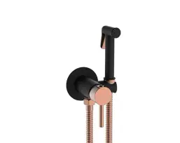 אינטרפוץ ומערכת שטיפה יוקרתית רוז גולד/שחור מט שגי
