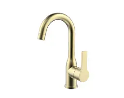 ברז מיקסר ברבור קצר מתכוונן S1000) A2) זהב שגיב