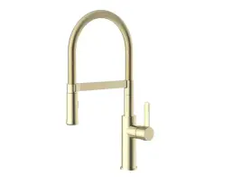 ברז מיקסר מטבח נשלף למטה S5000) P3) זהב שגיב