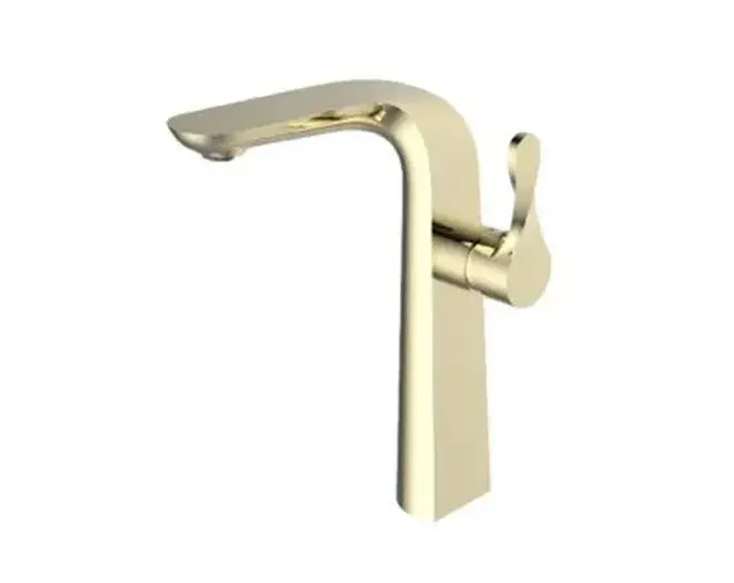 ברז מיקסר לכיור מונח S6000) S1) זהב מוברש שגיב