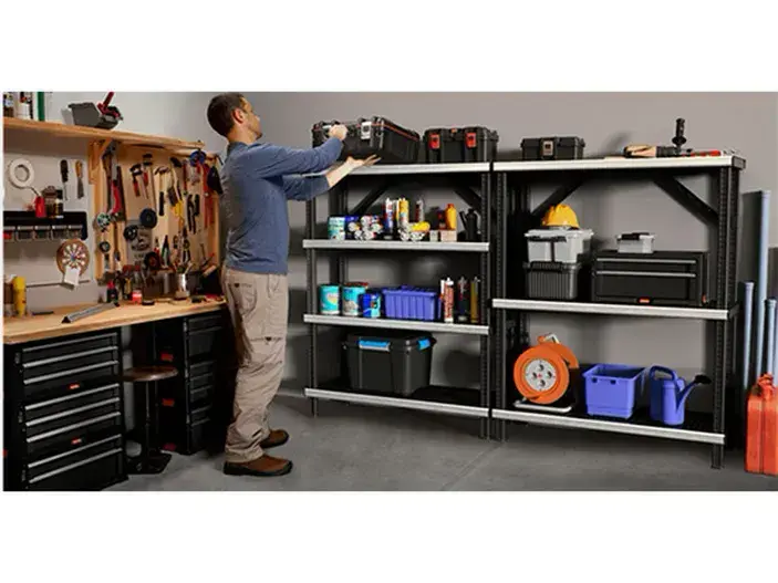 מדפי פיוזד - יחידת 4 מדפים לנשיאת משקל כבד (עד 3/4 טון) FUSED כתר KETER