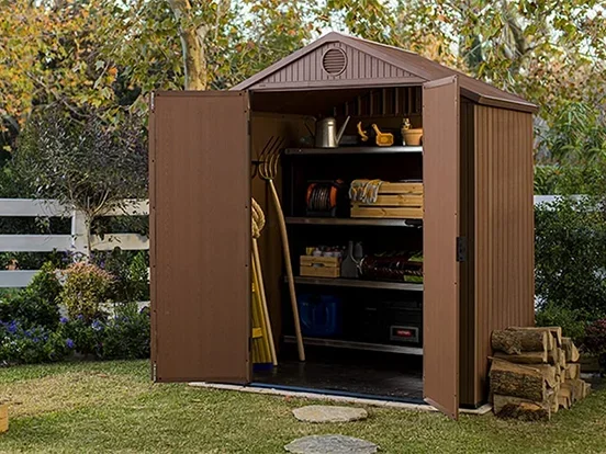 מחסן גינה דארווין 4*6 חום - כתר KETER