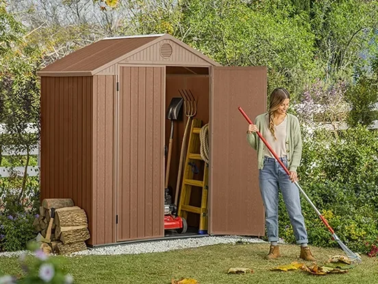 מחסן גינה דארווין 4*6 חום - כתר KETER