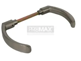 ידית לדלת ביטחון דקורטיב ניקל מט דגם איתמר בבליסטר PROMAX