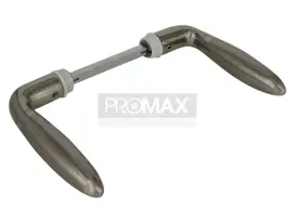 ידית לדלת ביטחון דקורטיב ניקל מט סובב דגם יובל בבליסטר PROMAX