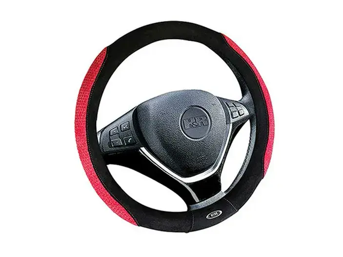 כיסוי הגה אינפיניטי אדום HR