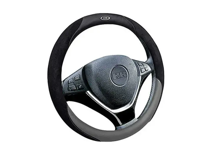 כיסוי הגה רייסינג  אפור HR