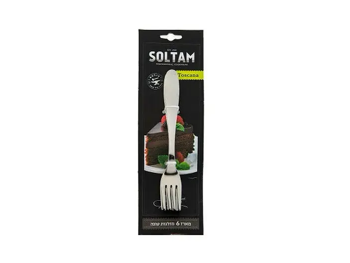 מזלגות עוגה סט (6) TOSCANA  סולתם SOLTAM