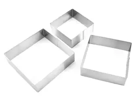 רינג מרובע לאפייה סט (3) מ 6 ע סולתם SOLTAM