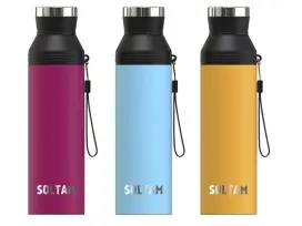 בקבוק ספורט תרמי פקק אפור 500 סולתם SOLTAM