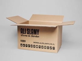 קרטון 48/27/21 ס"מ משלוח ממותג הום&גרדן (קטן)