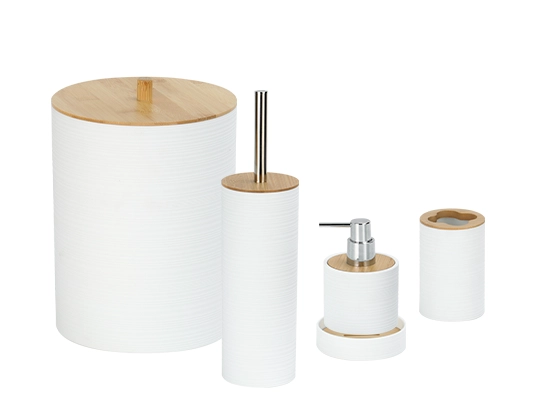 סט אמבטיה 5 חלקים לבן ALI SLAMY