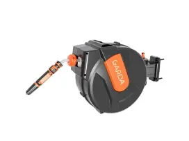 גלגלת אוטומטית + צינור השקייה 15 מטר GARDA