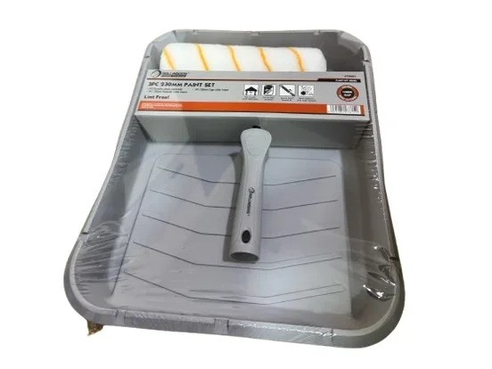 מארז רולר פס צהוב 23 ס"מ + מגש + ידית ROLLINGDOG