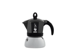 מקינטה 6 כוסות אינדוקציה צבע שחור  MOKA BIALETTI
