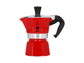מקינטה 3 כוסות צבע אדום  BIALETTI MOKA EXPRESS