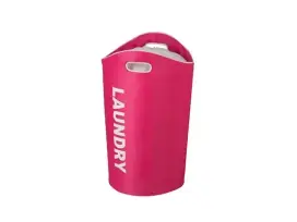 סל כביסה ורוד עם ידיות נשיאה דגם hmp-09647