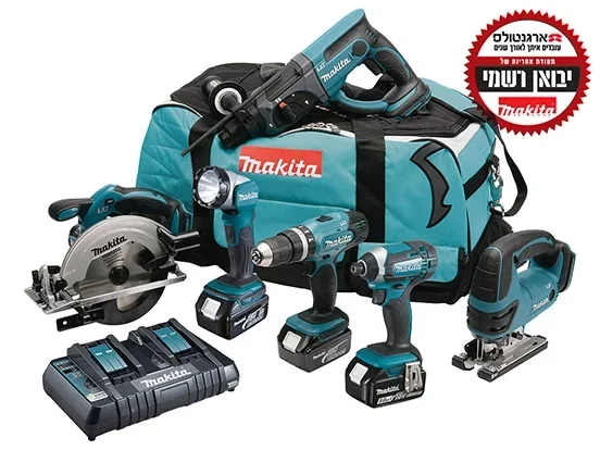 סט כלים מקיטה MAKITA 18V 5AH DLX6068PT