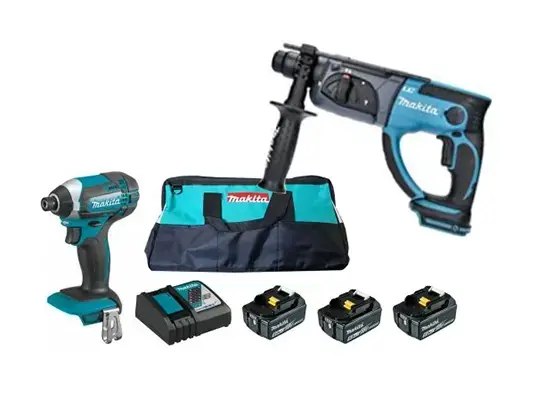 סט כלים BL1840X3+DHR202+DTD152) 18V DLX2166MX1) מקיטה MAKITA