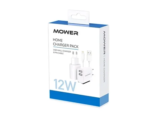 מטען בית 12W עם כבל לייטנינג