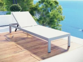 מרוקו - מיטת שיזוף אלומניום לבן GARDA