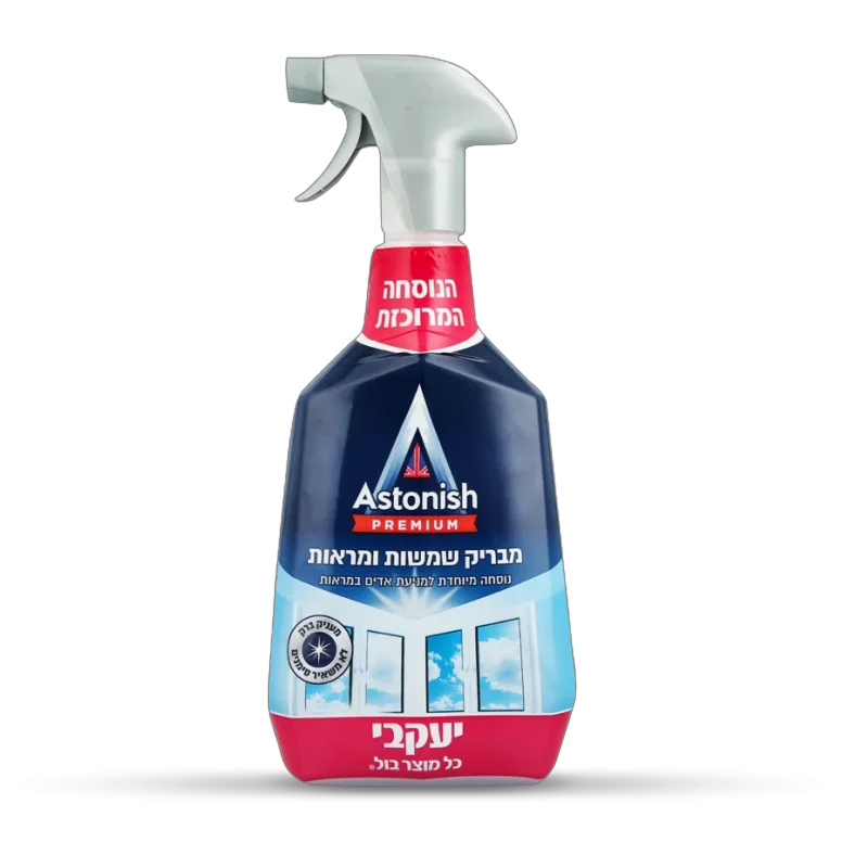אסטוניש פרמיום מבריק שמשות ומראות 750 מ"ל - הנוסחה המרוכזת