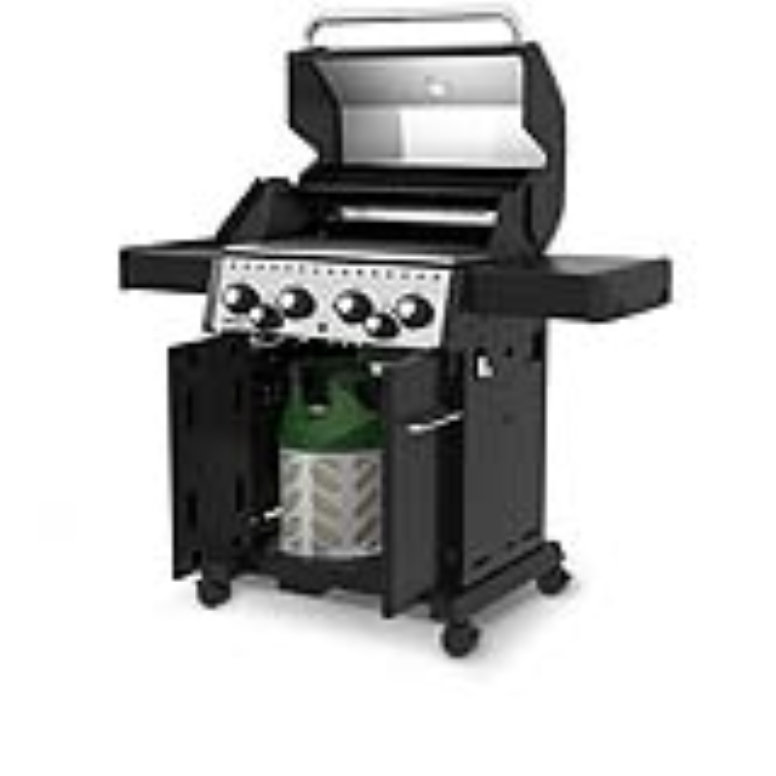 גריל גז קראון 490 - 4 מבערים + סט כלים + כיסוי + אמישראגז BROIL KING