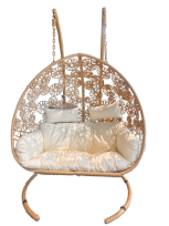 לוון - ערסל זוגי חום בהיר GARDA