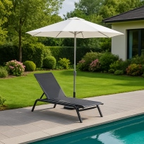 שרי - שמשיית אמצע 3 מטר לבן ללא בסיס אלומיניום GARDA (אין אחריות על שמשייה)