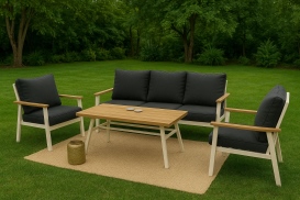 סטאר - מערכת ישיבה אוף ואיט תלת אלומיניום/פוליווד GARDA