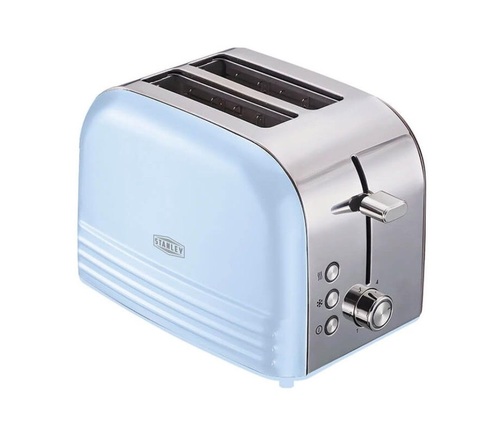 מצנם ל-2 פרוסות STANLEY   900W Baby blue פרימיום