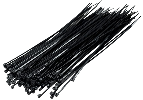 אזיקונים 4.8*300 שחור 100יח' RANA56