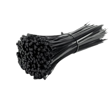 אזיקונים 4.8*250 שחור 100יח' RANA56