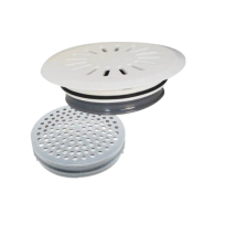 סטיל- רשת עגולה לפתח ניקוז+ סנן כרום 6יח'  ספאדיני