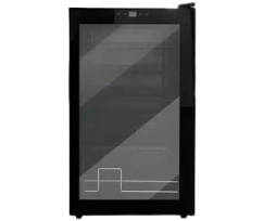 מקרר ייו ויטרינה שחור 24 בקבוקים 62 ליטר HYUNDAI