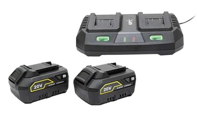 מפוח  עלים לרכב 40V מטען 2  סוללה 4 אמפר GPT