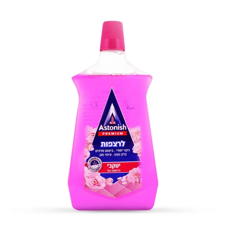 אסטוניש לשטיפת רצפות ורוד 1 ליטר