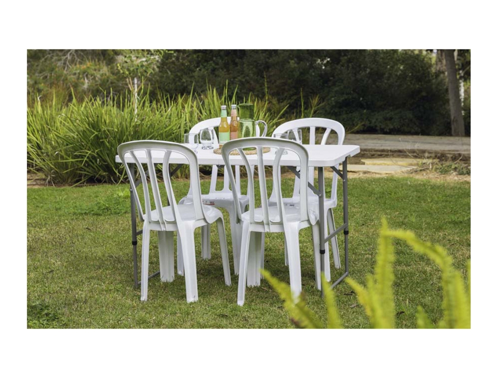 שולחן מתקפל 1.20 מטר רגליים מתכווננות GARDA