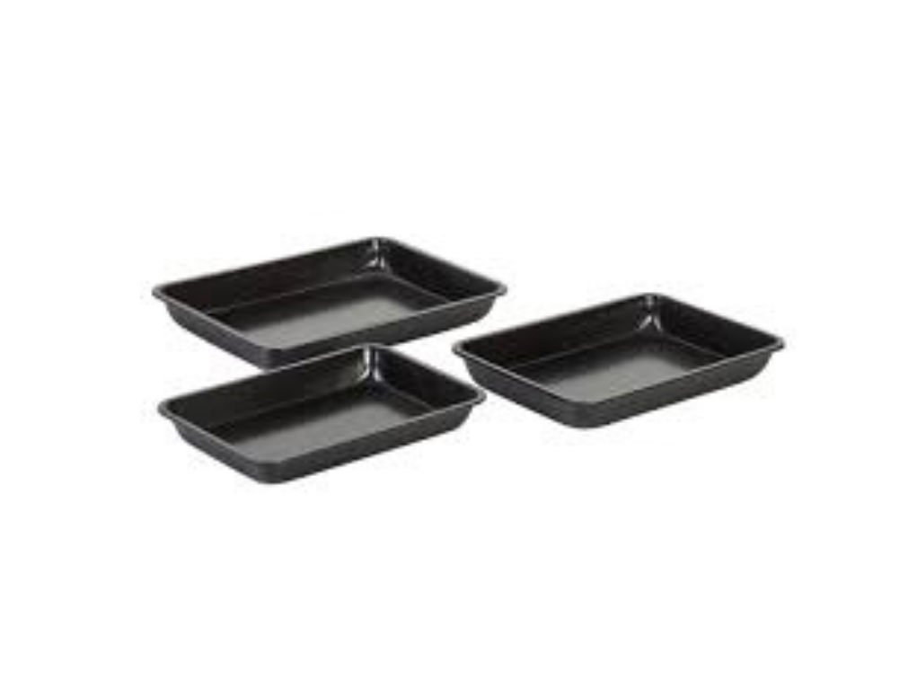 מארז תבניות סט 3 קרבון סטיל BAKE IT UP אפור סולתם SOLTAM