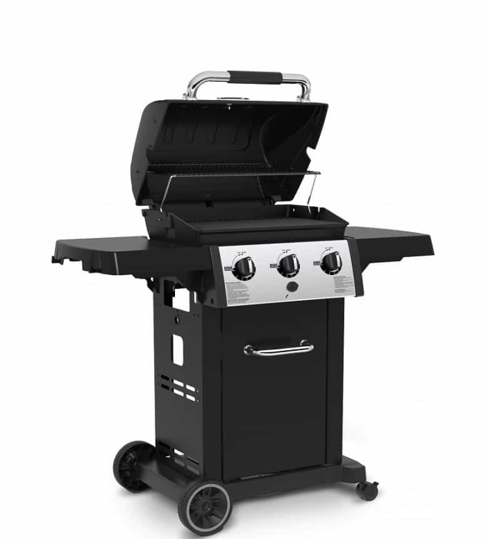 גריל גז רויאל 320 - 3 מבערים + סט כלים + כיסוי + אמישראגז BROIL KING
