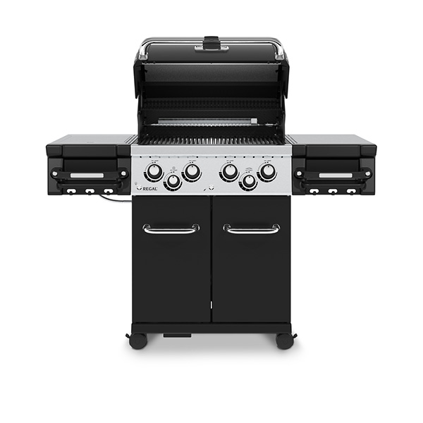 גריל גז ברון 490 - 4 מבערים + סט כלים + כיסוי + אמישראגז BROIL KING